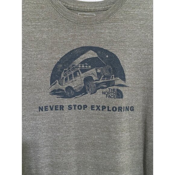 The North Face Men's T Shirt Sz XL Slim Fit Never Stop Exploring Casual Outdoor - Picture 3 of 9